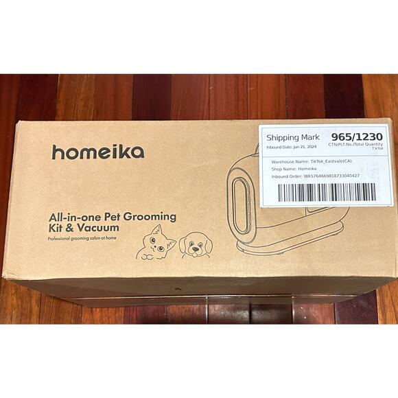 Pet Grooming Vacuum Kit, 3L | 5 Tools & Combs | Quiet Hair Remover System SEALED - Picture 2 of 10